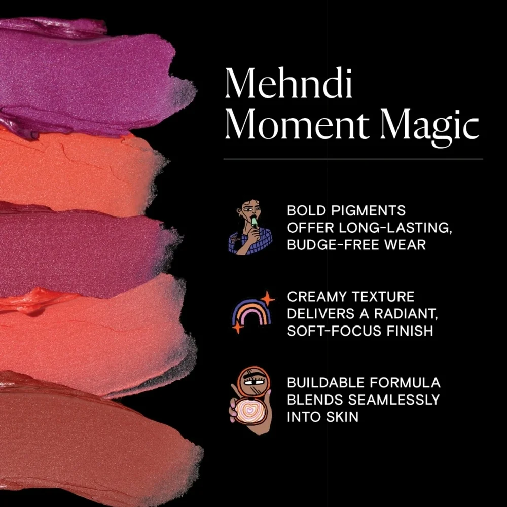 NEW~ Kulfi Mehndi Moment Long-Lasting Radiant Cream Blush~ Pinky Promise